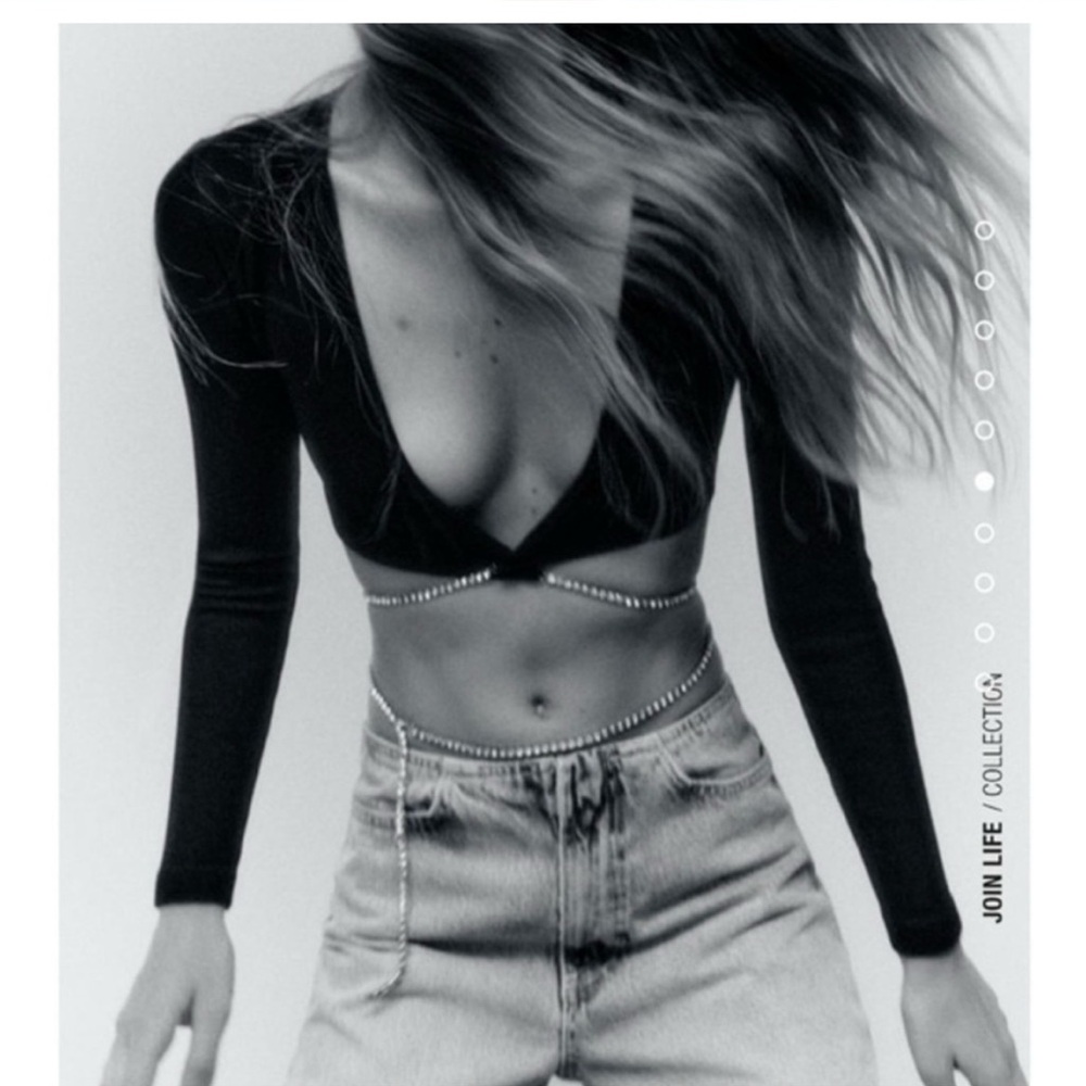 Zara Seamless Rhinestone Top - Picture 3 of 7